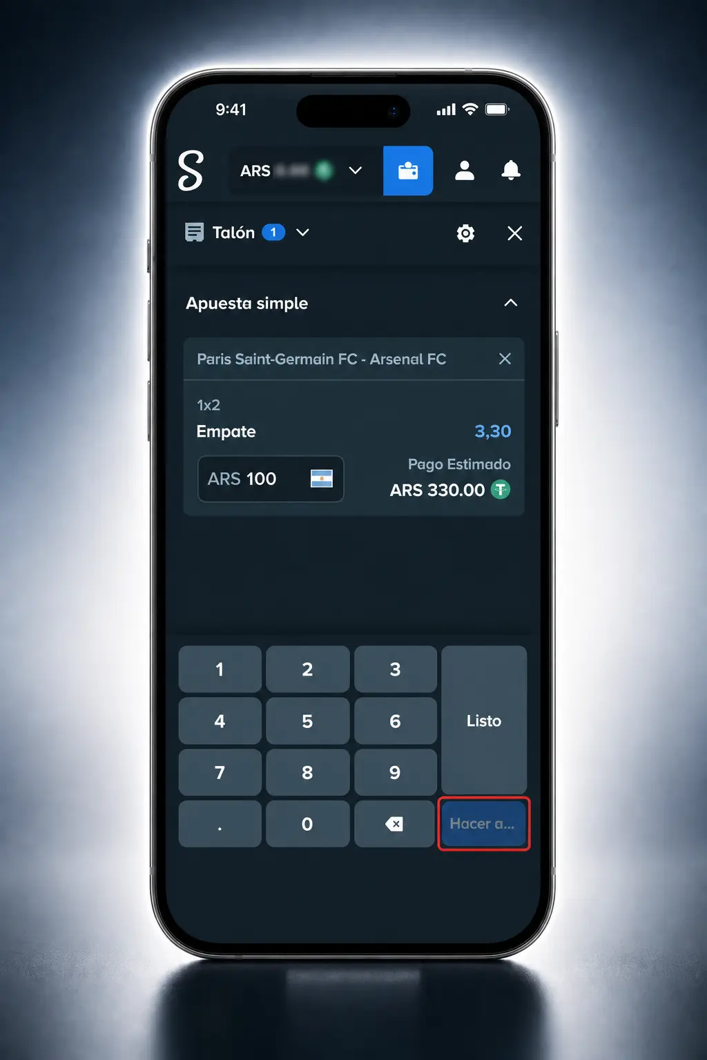 Apuestas de básquet en la app Android de Stake con cupón y cuotas en vivo adaptadas al celular.