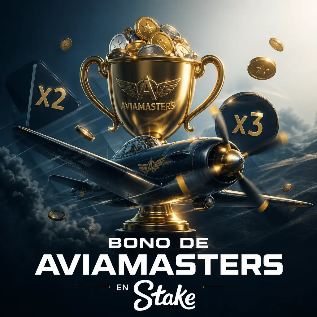 Bono de Aviamasters en Stake: pozos del Daily Race y Weekly Raffle sujetos a juegos habilitados en el casino.