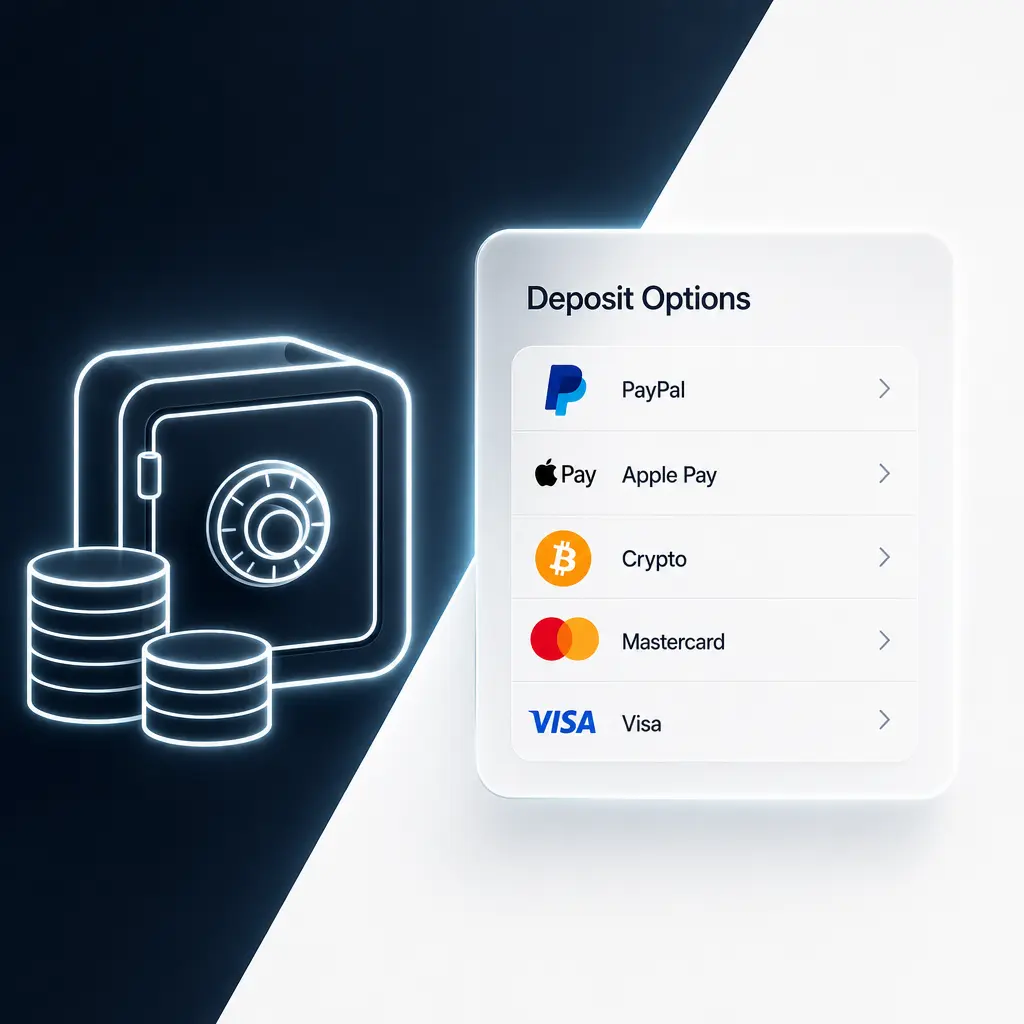 Pasos para depositar en Stake desde el celular: iniciar sesión, ir a caja, elegir método de pago y confirmar el monto.