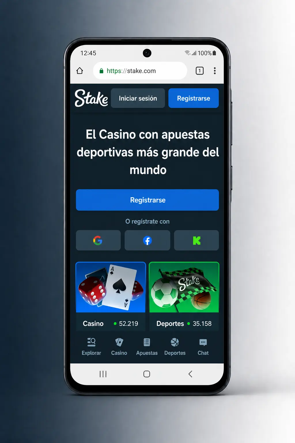 Pasos para descargar e instalar el APK de Stake en Android desde el sitio oficial de forma segura.