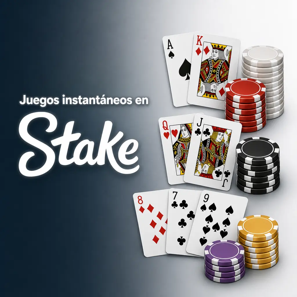 Juegos instantáneos en Stake: Crash, Plinko, Mines, Dice, Limbo y Keno con resultados rápidos desde PC o celular