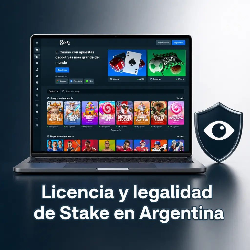 Licencia de Curaçao N.° 8048/JAZ2020-013 que habilita a Stake para ofrecer casino y apuestas en Argentina.