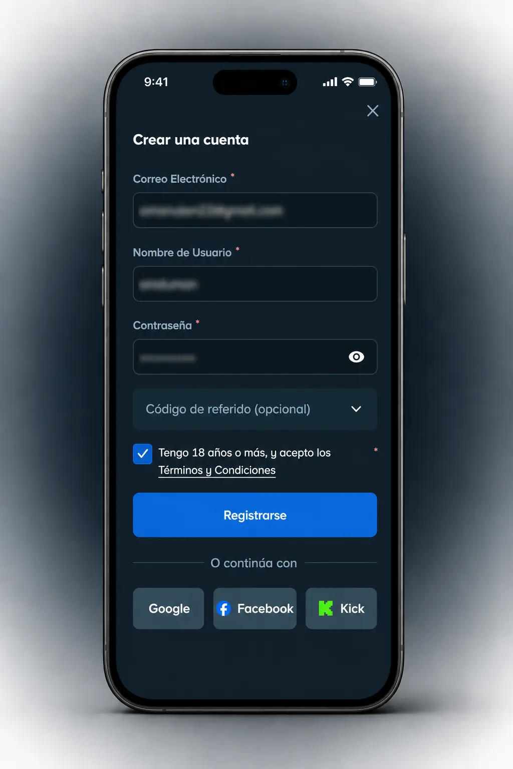 Pasos para activar el código promocional en la app móvil de Stake desde Android o iOS