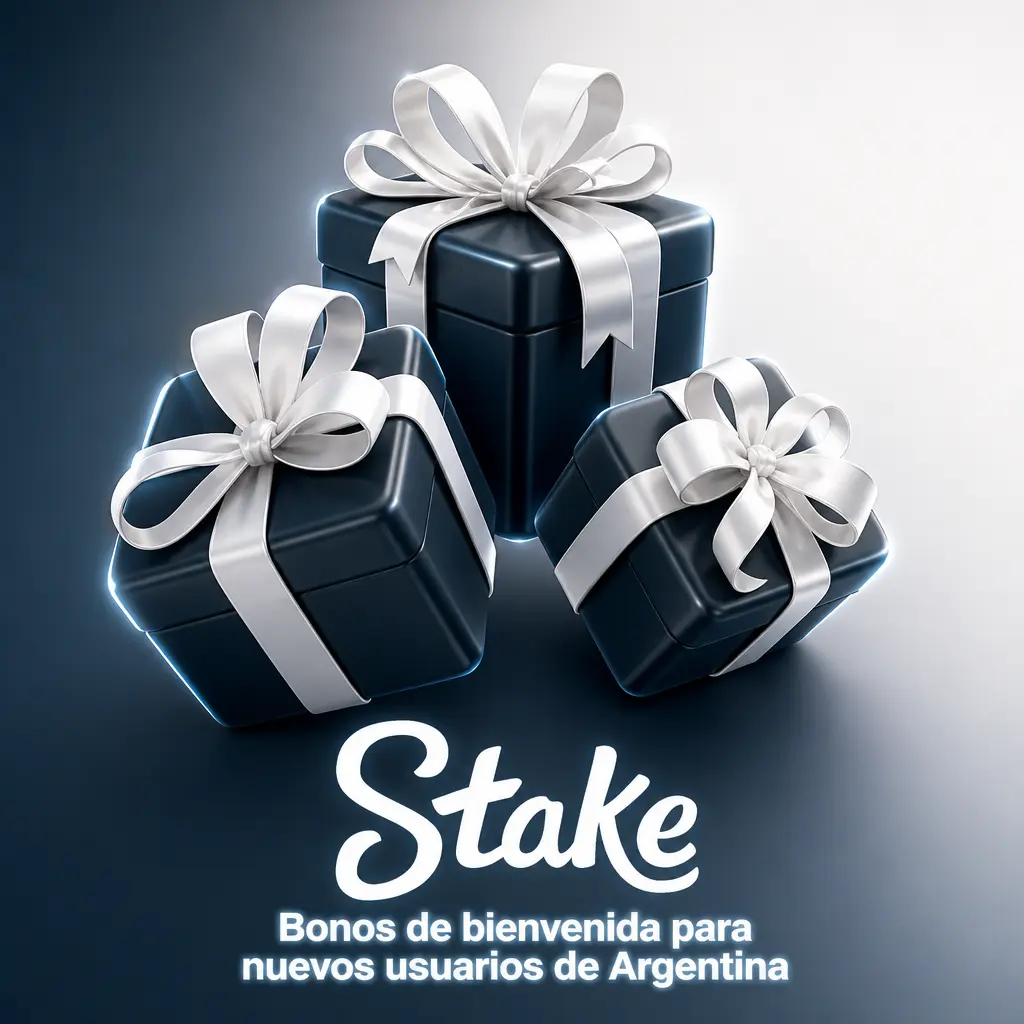 Bonos de bienvenida de Stake para nuevos usuarios de Argentina: casino, apuestas deportivas, hípica y jackpot de póker.